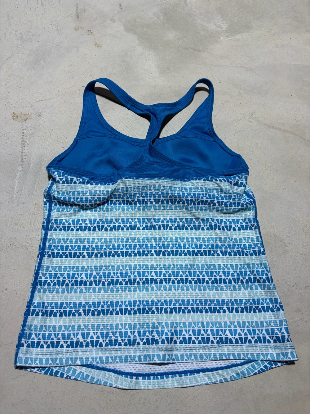 Nike Blue Patterned y2k Racerback Tank medium - Picture 4 of 8